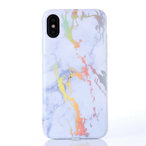 Accessories - Protective Holo Marble iPhone  case